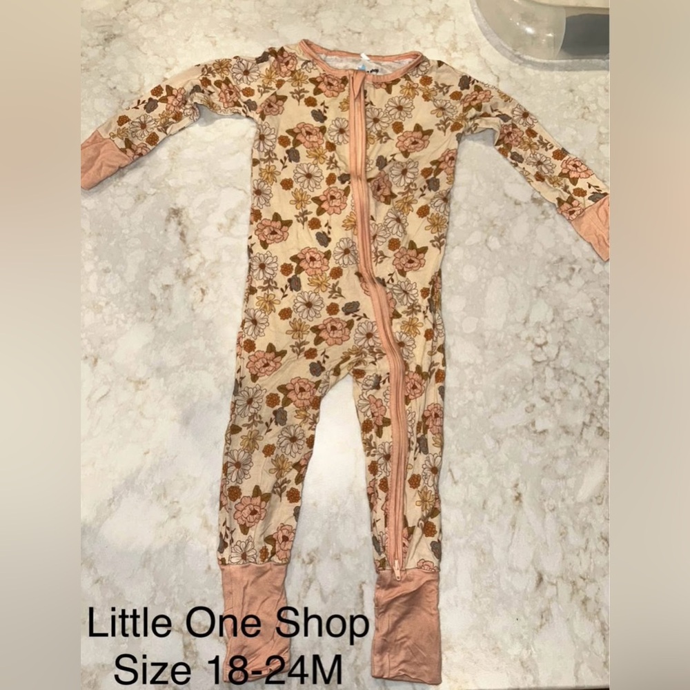 Little One Shop Floral Convertible Onesie 18-24M